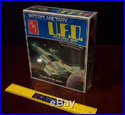 Vintage Amt Model Set Interplanetary Ufo Mystery Ship Star Trek Glows Nice Box