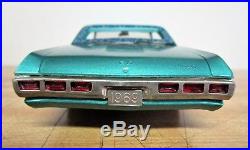 Vintage Amt Mpc 1969 Chevrolet Impala Model Car. Built And Painted Nice. Blue