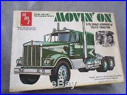 Vintage Amt Nbc Tv Series Movin' On Kenworth Truck 1/25 Scale Mode Kit No. T560