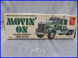 Vintage Amt Nbc Tv Series Movin' On Kenworth Truck 1/25 Scale Mode Kit No. T560