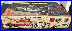 Vintage BLUE BOX AMT Peterbilt Wrecker Truck 1/25 Scale 1974 Model Kit