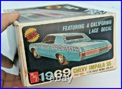 Vintage COMPLETE UNBUILT AMT 1969 Chevy Impala SS #Y909-200 Annual