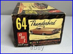 Vintage Car Model Kit Amt 1964 Ford Thunderbird Convertible