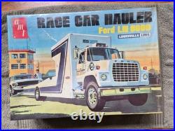 Vintage Factory Wrapped AMT Race Car Hauler Ford LN 8000 125 Scale Model T 505