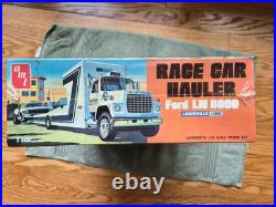 Vintage Factory Wrapped AMT Race Car Hauler Ford LN 8000 125 Scale Model T 505