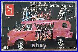 Vintage Kiss Amt Custom Chevy Van Model Kit Mib Unbuilt Vhtf Aucoin Kit 2501