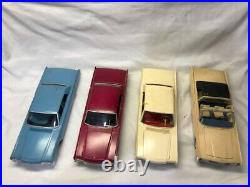 Vintage Lot 1965 66 67 68 AMT 125 Lincoln Model Cars For Parts or Restoration