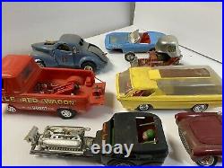 Vintage Lot Built Model Cars AMT MPC REVELL junkyard