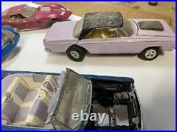 Vintage Lot Built Model Cars AMT MPC REVELL junkyard