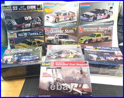 Vintage Lot of 10 BRAND NEW 124 125 NASCAR Model Cars AMT Revell Monogram NOS Vintage Lot of 10 BRAND NEW 124 125 NASCAR Model Cars AMT Revell Monogram NOS