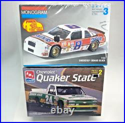 Vintage Lot of 10 BRAND NEW 124 125 NASCAR Model Cars AMT Revell Monogram NOS