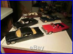 Vintage Lot of 5 AMT Model Kits Cars 1959-1963