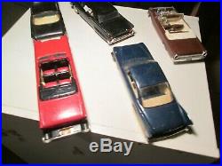 Vintage Lot of 5 AMT Model Kits Cars 1959-1963