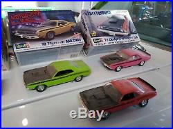 Vintage MOPAR muscle car model kits