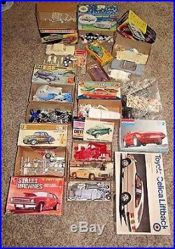 Vintage Model Car Lot Smp, Amt, Pyro, Aurora, Entex & More Collection Rare