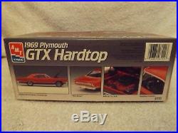 Vintage Model Kits-124 Amt/ertl 1969 Plymouth Gtx Hardtop-new