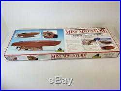 Vintage Model Shipways MISS ADVENTURE RC Racing Boat Flyer Mahogany KIT 1830