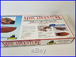 Vintage Model Shipways MISS ADVENTURE RC Racing Boat Flyer Mahogany KIT 1830