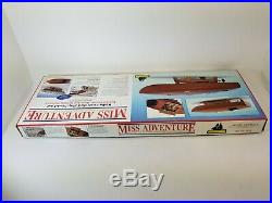 Vintage Model Shipways MISS ADVENTURE RC Racing Boat Flyer Mahogany KIT 1830