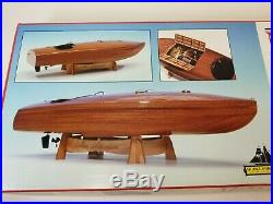 Vintage Model Shipways MISS ADVENTURE RC Racing Boat Flyer Mahogany KIT 1830