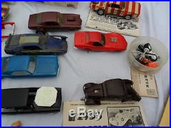 Vintage Original 1960's Model Car Lot MPC AMT Boxes, Cars, Parts, Decals NO RES
