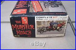 Vintage Original 1964 AMT Model Kit The Munster Koach, Kit # 901-150, Very Rare