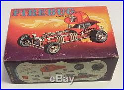 Vintage Original AMT 1969 Firebug Custom Fire Truck Hot Rod Model Kit Rare 1/25