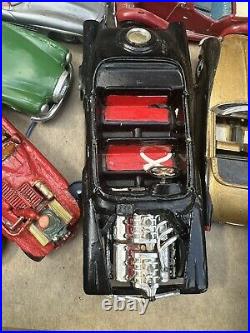 Vintage Original AMT Car Model Kits Lot Of 9 1960's As Is Retro Jaguar Porsche