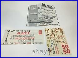 Vintage Original Amt 1/25 Scale 3 N' 1 1962 Buick Convertible Unbuilt Model Kit