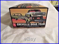 Vintage Original Amt Chevelle Drag Team Unbuilt Sealed Inner Bags Kit# T360