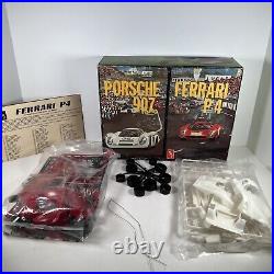 Vintage Porsche 907 & Ferrari P4 AMT 124 Model Kit Open Box AS IS