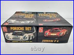 Vintage Porsche 907 & Ferrari P4 AMT 124 Model Kit # T419 Sealed Parts Bags