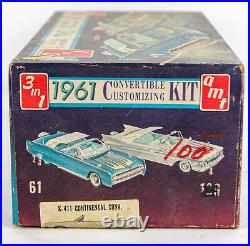 Vintage SEALED AMT 125 Scale 1961 Lincoln Continental Convertible Model Car Kit
