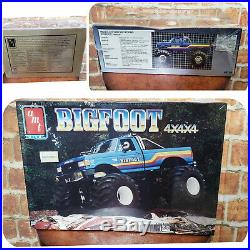 Vintage Sealed MIB AMT Ertl Bigfoot 4x4x4 Monster Truck Model Kit 1991 1/25