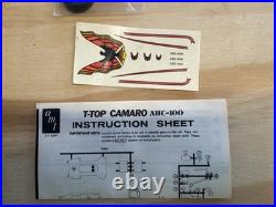 Vintage USA Made Open/ Complete AMT T-Top AHC-100 77 Chevy Camaro 2213