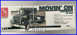 Vintage amt Movin On Kenworth W-925 Truck Tractor Model Kit 1/25 Scale NIP USA