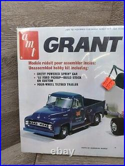 Vtg AMT T567 Grant King Racing Team Ford Truck Trailer Chevy Sprint Car Sealed