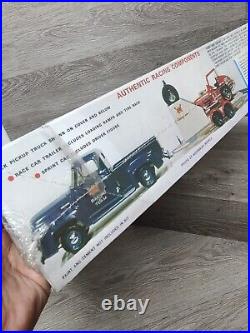 Vtg AMT T567 Grant King Racing Team Ford Truck Trailer Chevy Sprint Car Sealed
