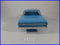 Vtg Blue Chevrolet Nova SS 1965 AMT Model Kit Plastic Car