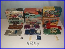 Vtg Lot of 6 AMT Restore Built Project Screwed Bottom Model Kit with Boxes 1/25
