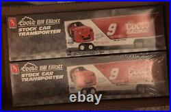 X2 AMT ERTL Bill Elliott Coors Stock Car Transporter 125 Kit #6019 NEW Sealed